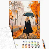 Картина по номерам BrushMe Чужой осенью BS51409FC 50 x 40 см / Вертикальная photo 3
