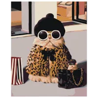 Картина по номерам BrushMe Терапия с помощью покупок BS53503FC 50 x 40 см / Вертикальная