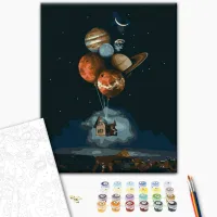 Картина по номерам BrushMe Дом в стратосфере BS41119FC 50 x 40 см / Вертикальная photo 3