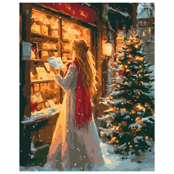 Pictură pe numere BrushMe Timpul miracolelor de Anul Nou BS54192FC 50 x 40 cm / Verticală photo 1