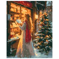 Pictură pe numere BrushMe Timpul miracolelor de Anul Nou BS54192FC 50 x 40 cm / Verticală