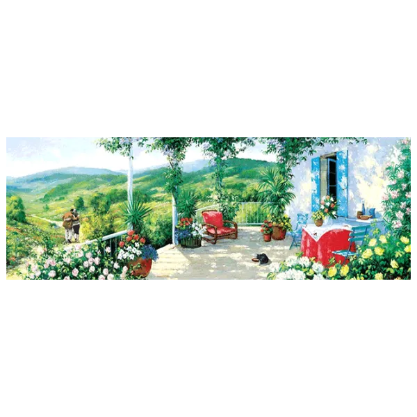 Puzzle Art Puzzle Guest on the Patio 15+/ Количество деталей: 1000 photo 2