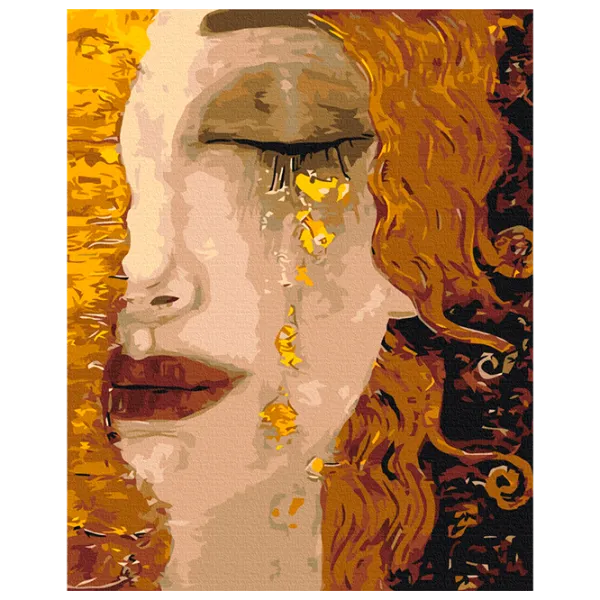 Pictură pe numere BrushMe Lacrimi de aur. Anne-Marie Silberman BS51349FC 50 x 40 cm / Verticală photo 1