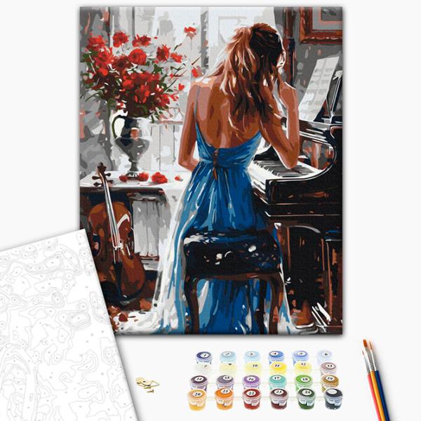 Pictură pe numere BrushMe Moment melodic BS54067FC 50 x 40 cm / Verticală photo 2