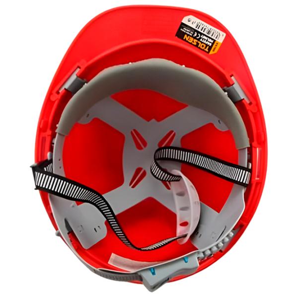 Cască de construcție Tolsen 45190 Red / Plastic photo 2 Cască de construcție Tolsen 45190 Red / Plastic photo 2