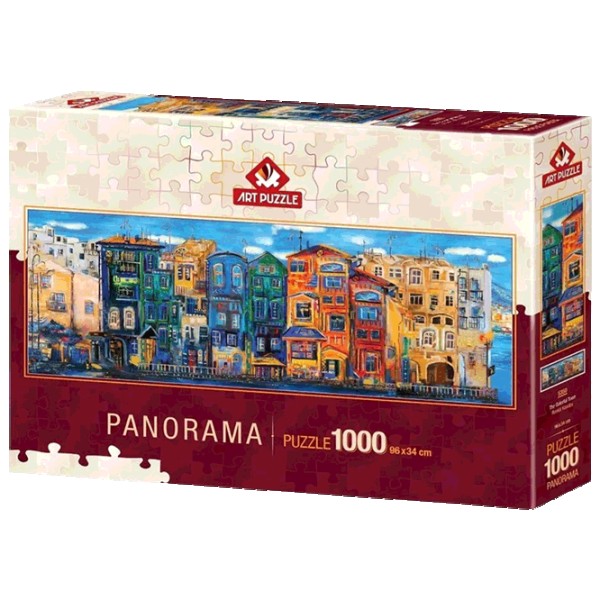 Puzzle Art Puzzle Colorful Town 15+/ Количество деталей: 1000 photo 1