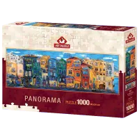 Puzzle Art Puzzle Colorful Town 15+/ Numărul de piese: 1000