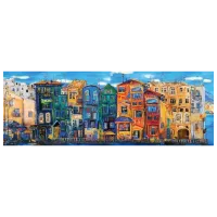 Puzzle Art Puzzle Colorful Town 15+/ Numărul de piese: 1000 photo 2