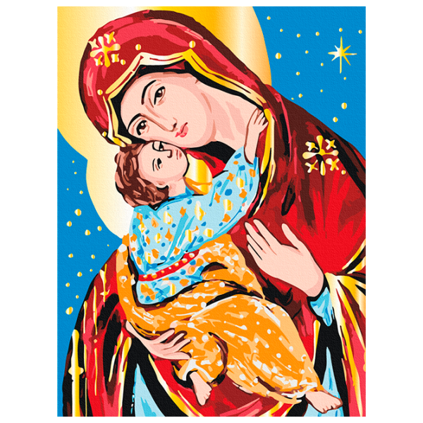 Pictură pe numere BrushMe Iubire binecuvântată BS53969FC 50 x 40 cm / Verticală photo 1