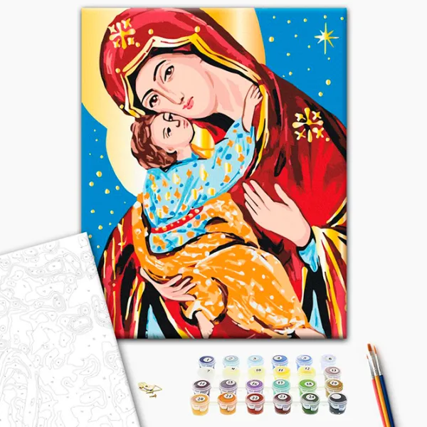 Pictură pe numere BrushMe Iubire binecuvântată BS53969FC 50 x 40 cm / Verticală photo 3