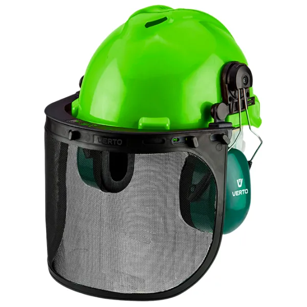 Cască de construcție Verto 52272 Green / Plastic photo 1