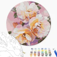 Картина по номерам BrushMe Белые розы RC00076FC 30 x 30 см / Вертикальная photo 3