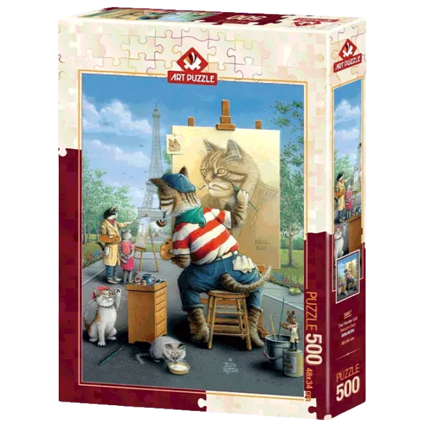 Puzzle Art Puzzle Painter Cat 8+/ Количество деталей: 500 photo 1
