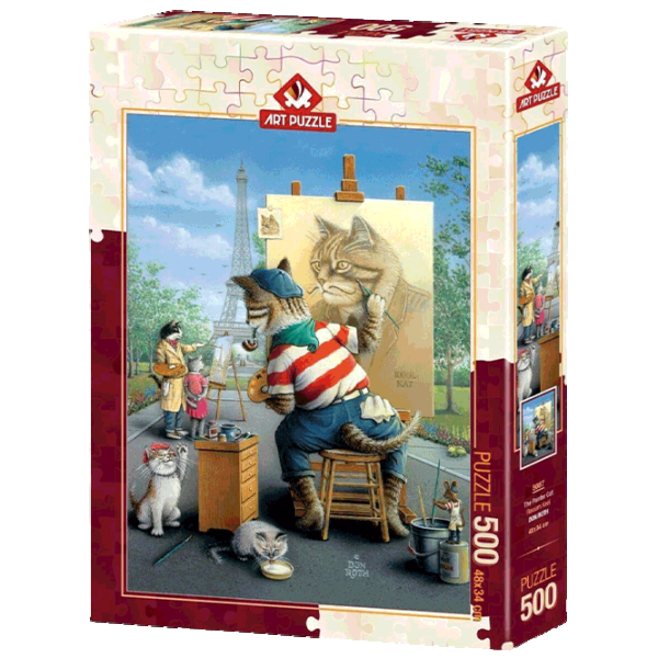 Puzzle Art Puzzle Painter Cat 8+/ Количество деталей: 500 photo 1