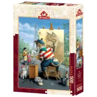 Puzzle Art Puzzle Painter Cat 8+/ Numărul de piese: 500