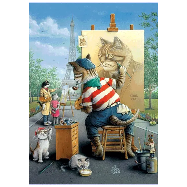 Puzzle Art Puzzle Painter Cat 8+/ Количество деталей: 500 photo 2