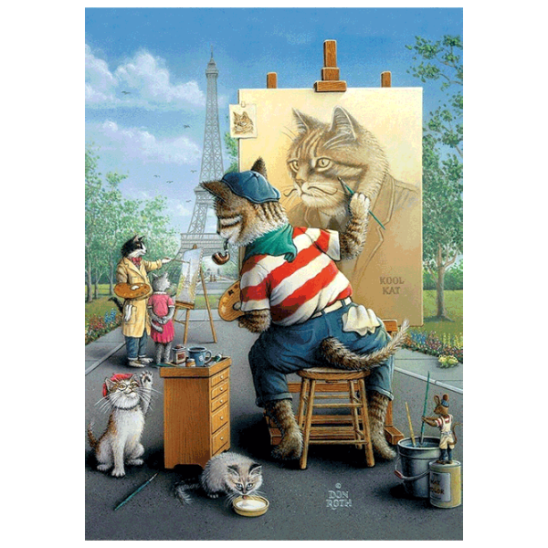 Puzzle Art Puzzle Painter Cat 8+/ Количество деталей: 500 photo 2
