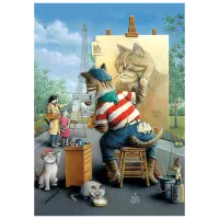Puzzle Art Puzzle Painter Cat 8+/ Количество деталей: 500 photo 2