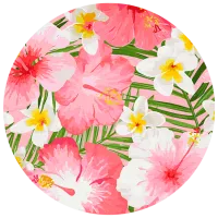 Pictură pe numere BrushMe Flori de pe insulă RC00043FC 30 x 30 cm / Verticală