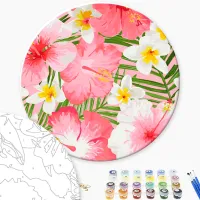 Картина по номерам BrushMe Цветы с острова RC00043FC 30 x 30 см / Вертикальная photo 3