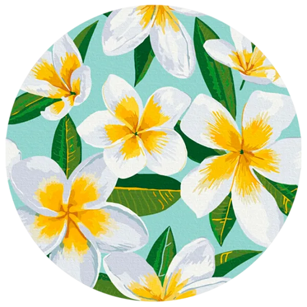 Pictură pe numere BrushMe Plumeria RC00046FC 30 x 30 cm / Verticală photo 1