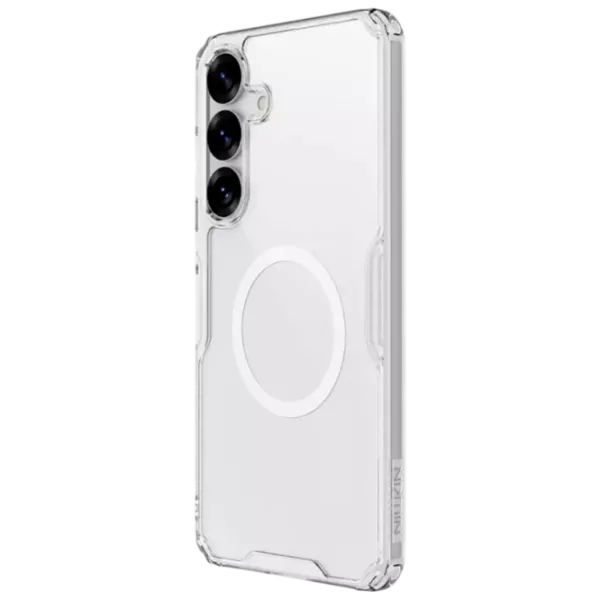 Husă pentru smartphone Samsung Galaxy S25 Plus 5G Nillkin / MagSafe Back / PC / Transparent White photo 2