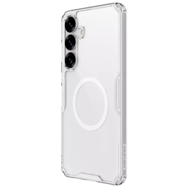 Husă pentru smartphone Samsung Galaxy S25 5G Nillkin / MagSafe Back / PC / Transparent White photo 2