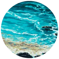 Pictură pe numere BrushMe Ocean RC00052FC 30 x 30 cm / Verticală
