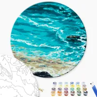 Pictură pe numere BrushMe Ocean RC00052FC 30 x 30 cm / Verticală photo 3