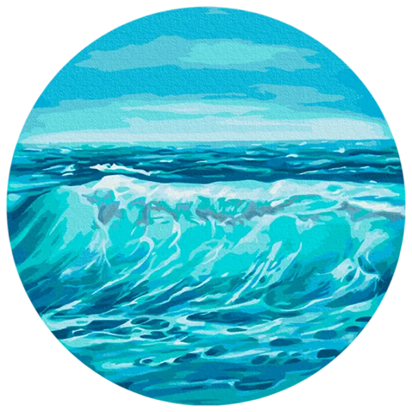 Pictură pe numere BrushMe Valuri RC00065FC 30 x 30 cm / Verticală photo 1 Pictură pe numere BrushMe Valuri RC00065FC 30 x 30 cm / Verticală photo 1