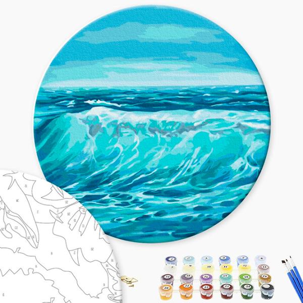 Pictură pe numere BrushMe Valuri RC00065FC 30 x 30 cm / Verticală photo 2 Pictură pe numere BrushMe Valuri RC00065FC 30 x 30 cm / Verticală photo 2