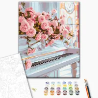 Картина по номерам BrushMe Романтическое пианино BS54045FC 50 x 40 см / Вертикальная photo 2