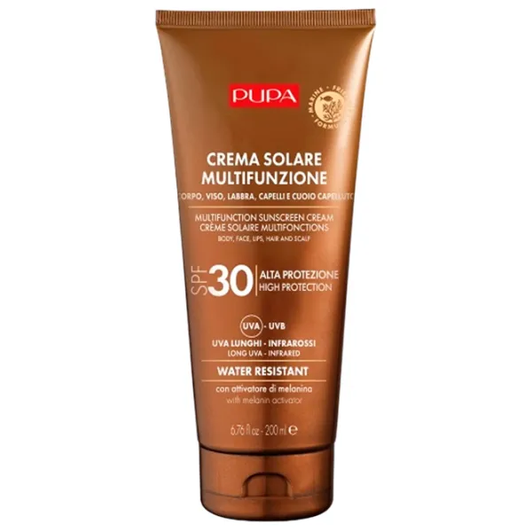 Cremă de protecție solară Pupa Multifunction Sunscreen Cream Brown / 0.2l photo 1 Cremă de protecție solară Pupa Multifunction Sunscreen Cream Brown / 0.2l photo 1