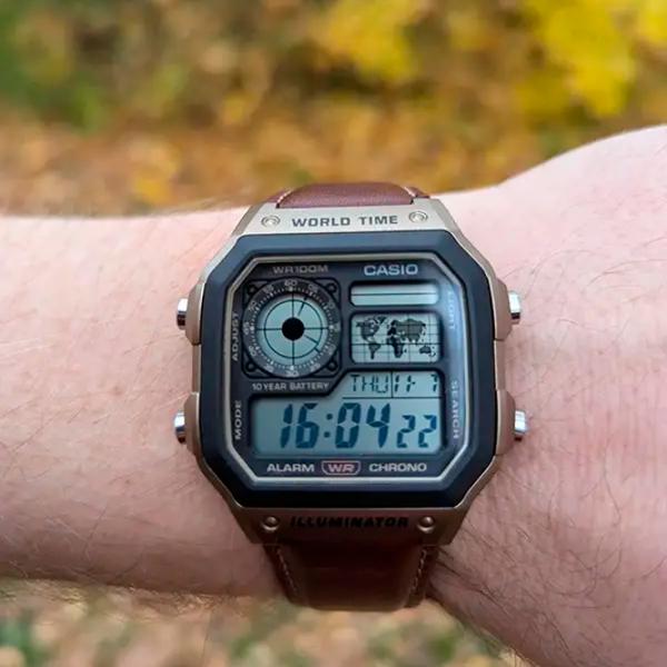 Ceas de mână pentru bărbați Casio AE-1200WHL-5AVEF Cuarț / 45 x 42 mm photo 2