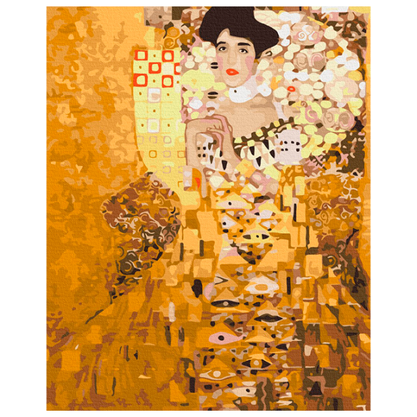 Pictură pe numere BrushMe Portretul Aedelei Bloch-Bauer, I. Gustav Klimt BS6236FC 50 x 40 cm / Verticală photo 1