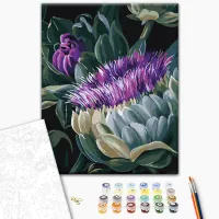 Pictură pe numere BrushMe Flori ciudate, Yana Biluhina BS54059FC 50 x 40 cm / Verticală photo 3