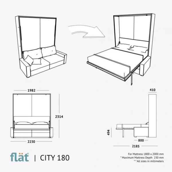 Диван Flat City (282005) Ткань / Белый photo 5 Диван Flat City (282005) Ткань / Белый photo 5