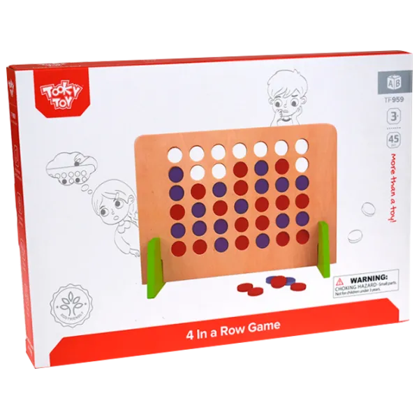Настольная игра Tooky Toy 4 in a Row Game 3+/ Развитие photo 1