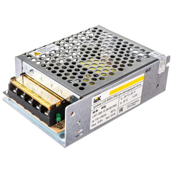 Драйвер IEK IPSN-PRO LED Серебряный / 60 Вт photo 1 Драйвер IEK IPSN-PRO LED Серебряный / 60 Вт photo 1