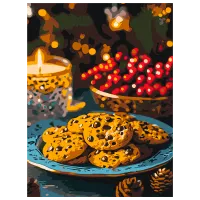 Pictură pe numere BrushMe Timpul biscuiților fierbinți RBS1020FC 40 x 30 cm / Verticală