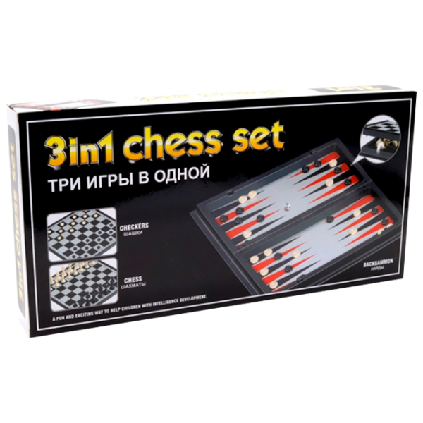 Настольная игра New World 3 in 1 Chess Set 7+/ Развитие photo 1