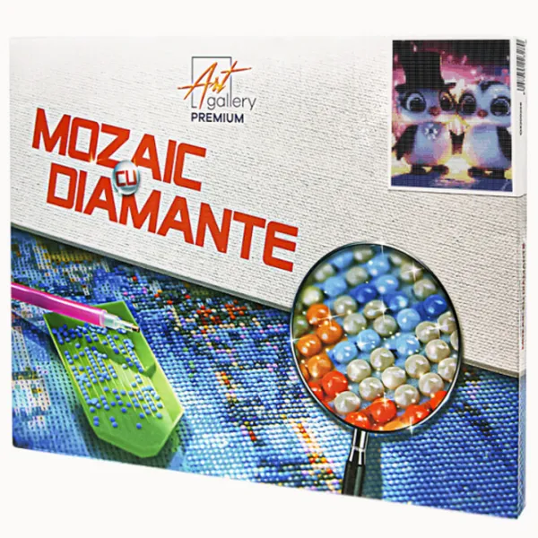 Mozaic Art Galery Premium Cuplu de pinguini   /  photo 1 Mozaic Art Galery Premium Cuplu de pinguini   /  photo 1