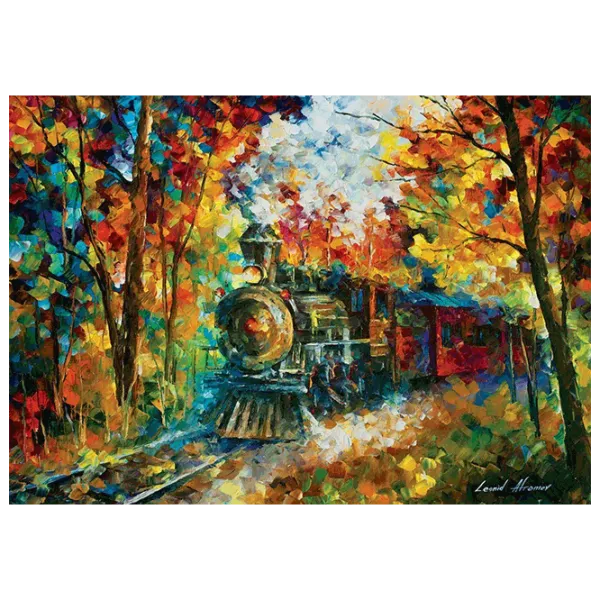 Puzzle Art Puzzle Autumn Train 8+/ Numărul de piese: 500 photo 2 Puzzle Art Puzzle Autumn Train 8+/ Numărul de piese: 500 photo 2