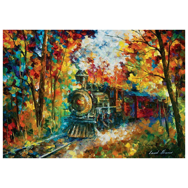 Puzzle Art Puzzle Autumn Train 8+/ Numărul de piese: 500 photo 2 Puzzle Art Puzzle Autumn Train 8+/ Numărul de piese: 500 photo 2