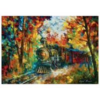 Puzzle Art Puzzle Autumn Train 8+/ Numărul de piese: 500 photo 2