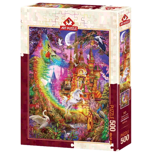 Puzzle Art Puzzle Rainbow Castle 8+/ Numărul de piese: 500 photo 1