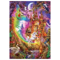 Puzzle Art Puzzle Rainbow Castle 8+/ Numărul de piese: 500 photo 2