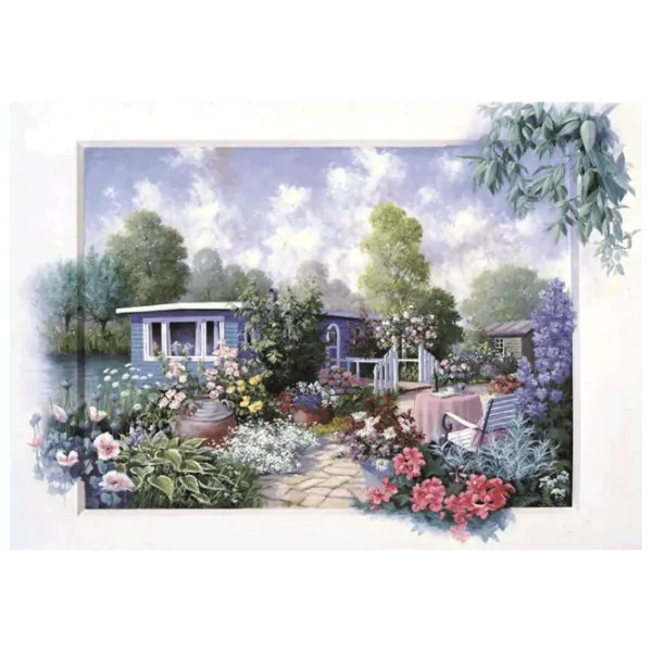 Puzzle Art Puzzle Garden with flowers 8+/ Количество деталей: 500 photo 1