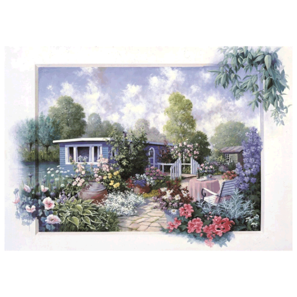 Puzzle Art Puzzle Garden with flowers 8+/ Количество деталей: 500 photo 1