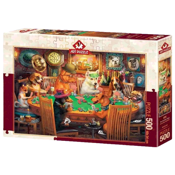 Puzzle Art Puzzle Gambling Dogs 8+/ Количество деталей: 500 photo 1